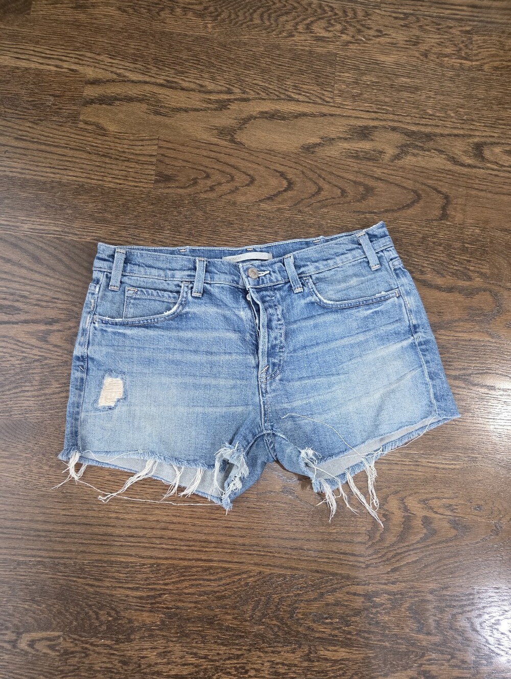 Vince Light Blue Distressed Denim Cutoff Shorts Sz.28
